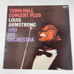 Винтажная виниловая пластинка LP Louis Armstrong And His Orchestra, Town Hall Concert Plus (Англия 1981)