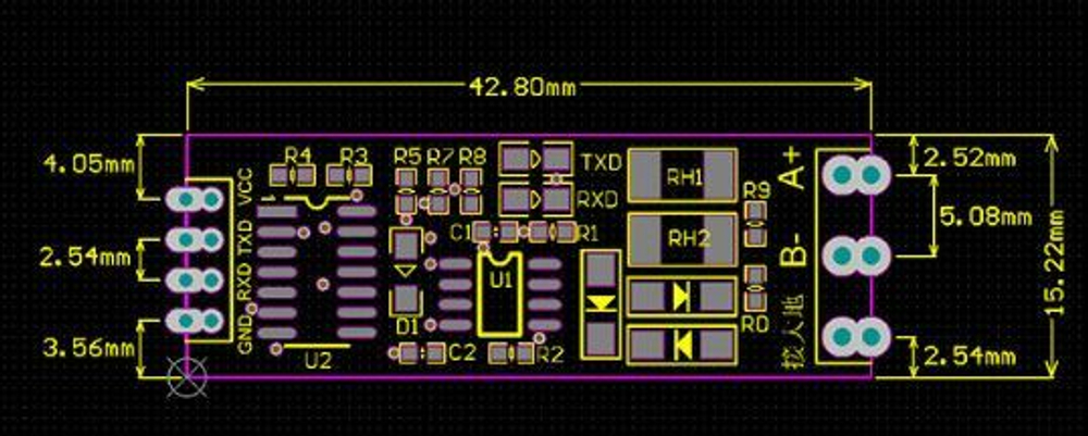 Адаптер UART-RS485
