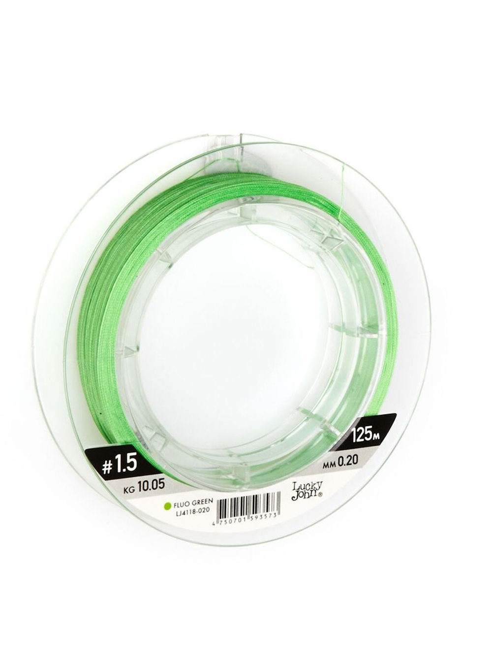 Шнур плетёный Lucky John Vanrex х4 BRAID Moss Green 125/014