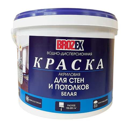 Краска акрил. д/стен и потолков 7кг