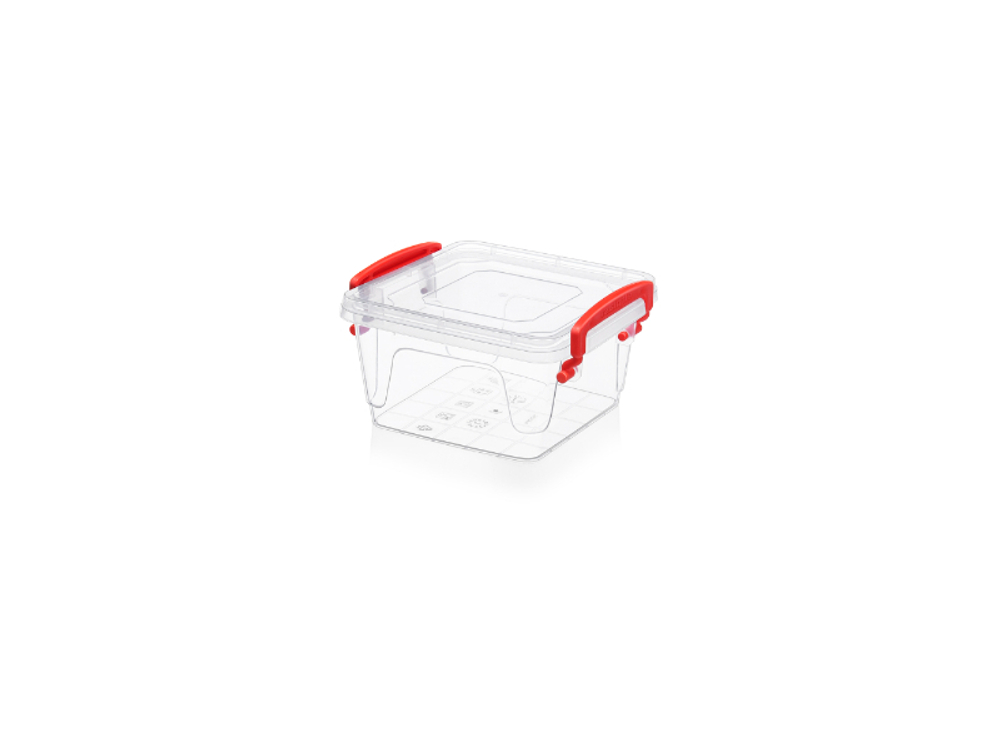 (399ЭЛЬФ пласт) контейнер Fresh Box/Фреш Бокс 0,35л квадратное