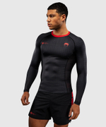 Рашгард Venum x Roger Gracie Black/Red L/S