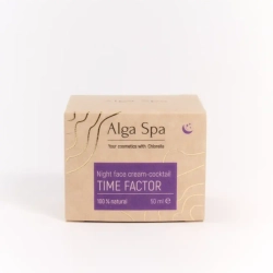 Крем-коктейль Alga Spa для лица ночной лифтинг эффект "Night face cream-coctail TIME FACTOR", 50 мл