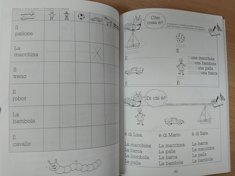 Viva L' italiano - Vol. 1. Libro operativo di lingua italiana per bambini.