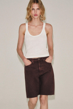 ДЖИНСОВЫЕ ШОРТЫ RELAXED СО СРЕДНЕЙ ПОСАДКОЙ — ZW COLLECTION — ZARA