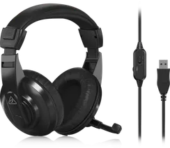 BEHRINGER HPM1100U - универсальная USB-гарнитура, 20 Гц - 20 кГц, 32 Ома, чувст.96 дБ, USB Type A