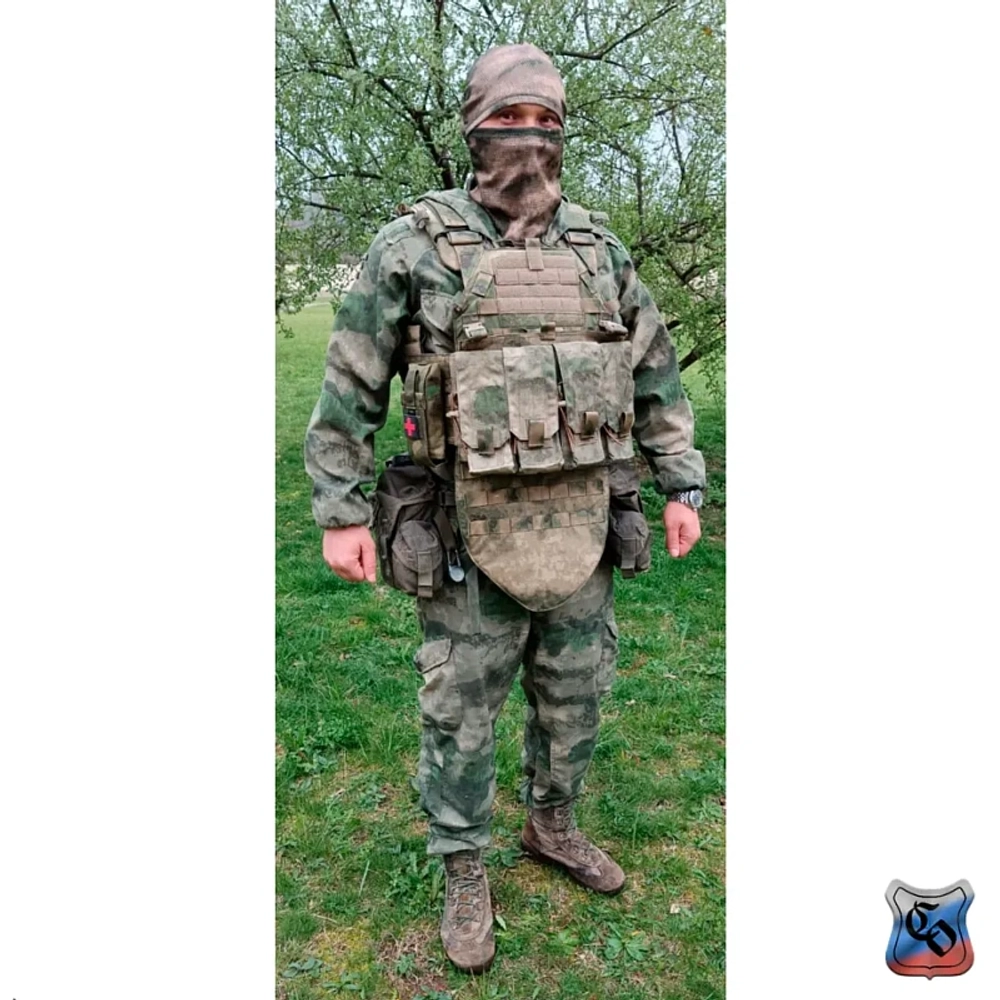 Сумка 1АК103 MOLLE с кнопками, липучкой и утяжкой ССО