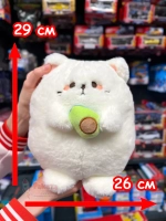 Мягкая игрушка Пушин Кот Кэт с авокадо плюшевый котик