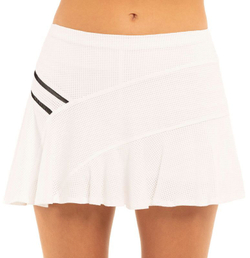 Теннисная юбка Lucky in Love Core Whites Mesh Love Skirt - white/black