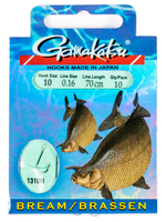 Крючки с поводком Gamakatsu Booklet BREAM 1010R размер 16/0, 12мм 100см (упк.10шт.)
