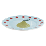 Тарелка десертная Bitossi Home Light Blue Pear Red Dots (22.5 см)
