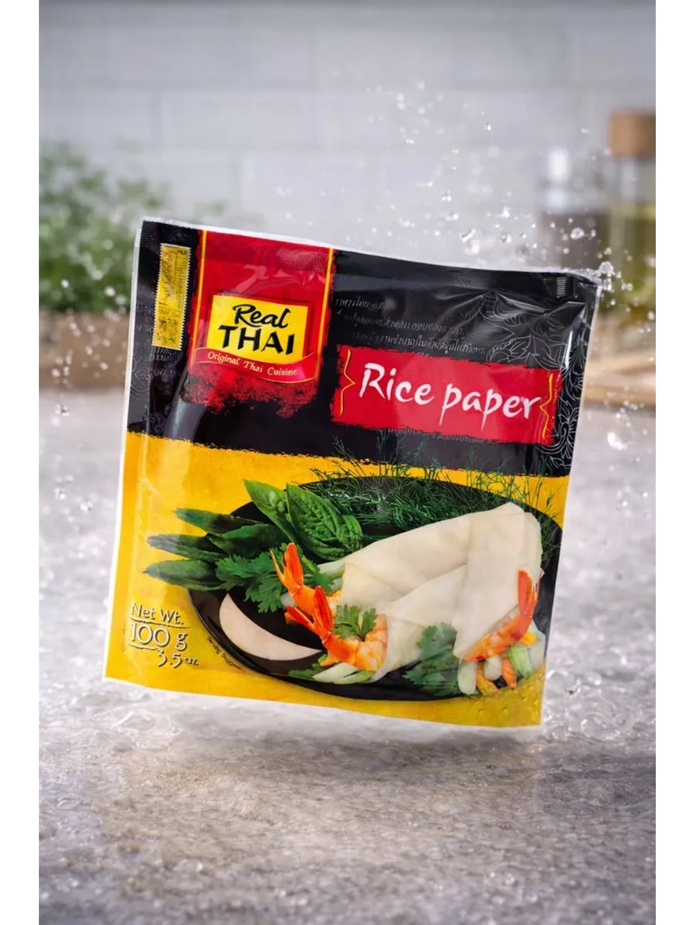 Рисовая бумага для спринг роллов Real Thai, 100г