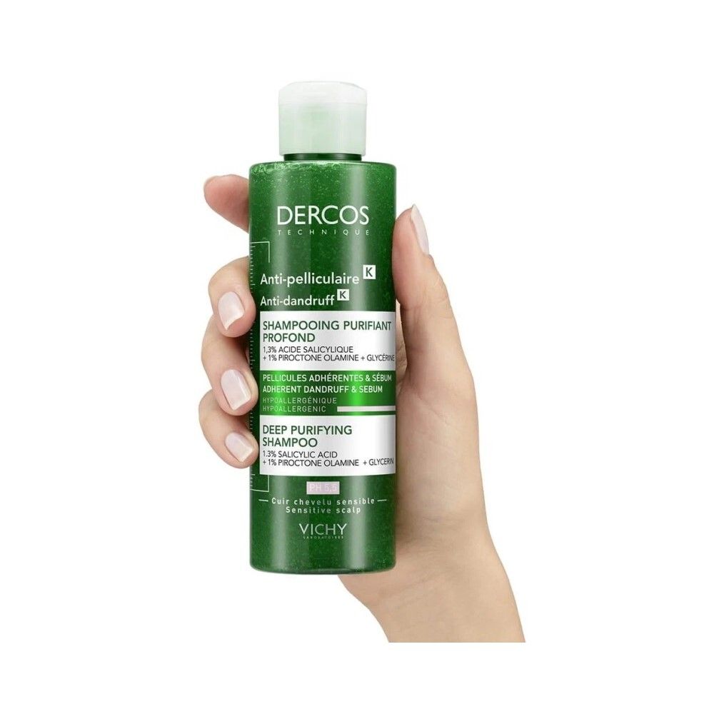 Vichy Dercos Caspa Control К Глубоко очищающий шампунь-пилинг против перхоти, 250 мл