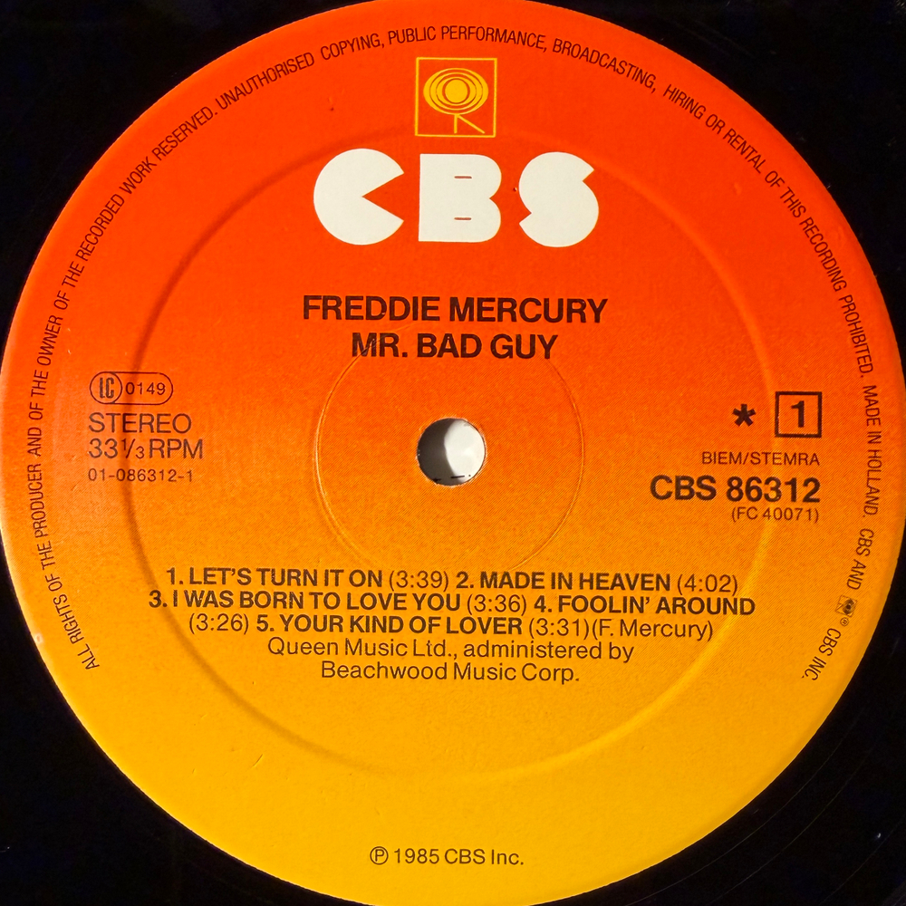 Freddie Mercury - Mr. Bad Guy (Голландия 1985г.)