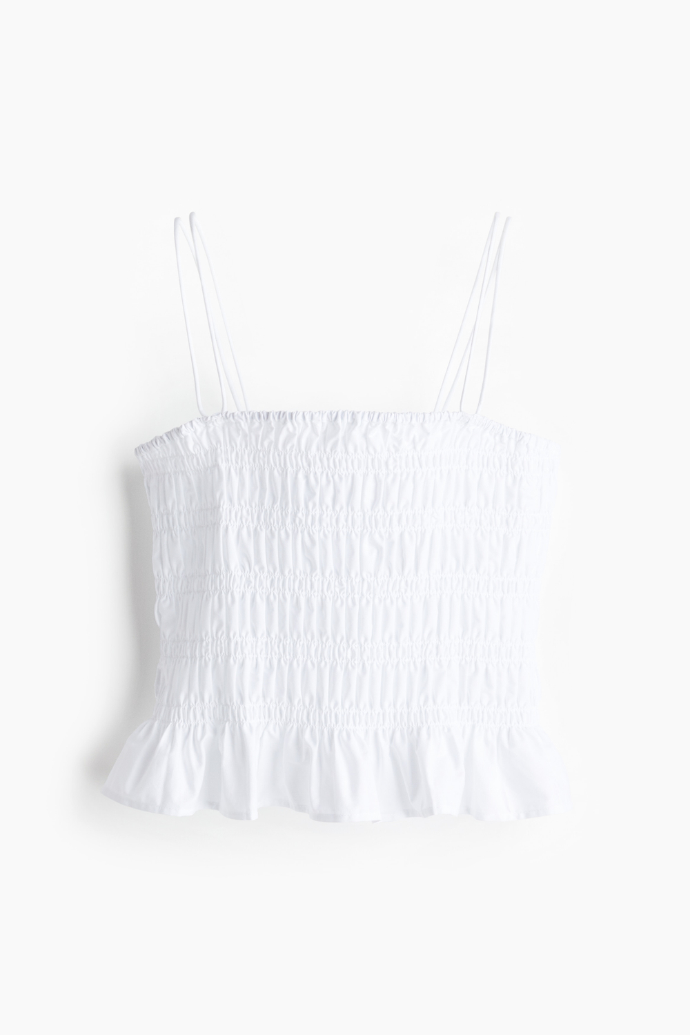 Топ на бретелях со сборками - H&M