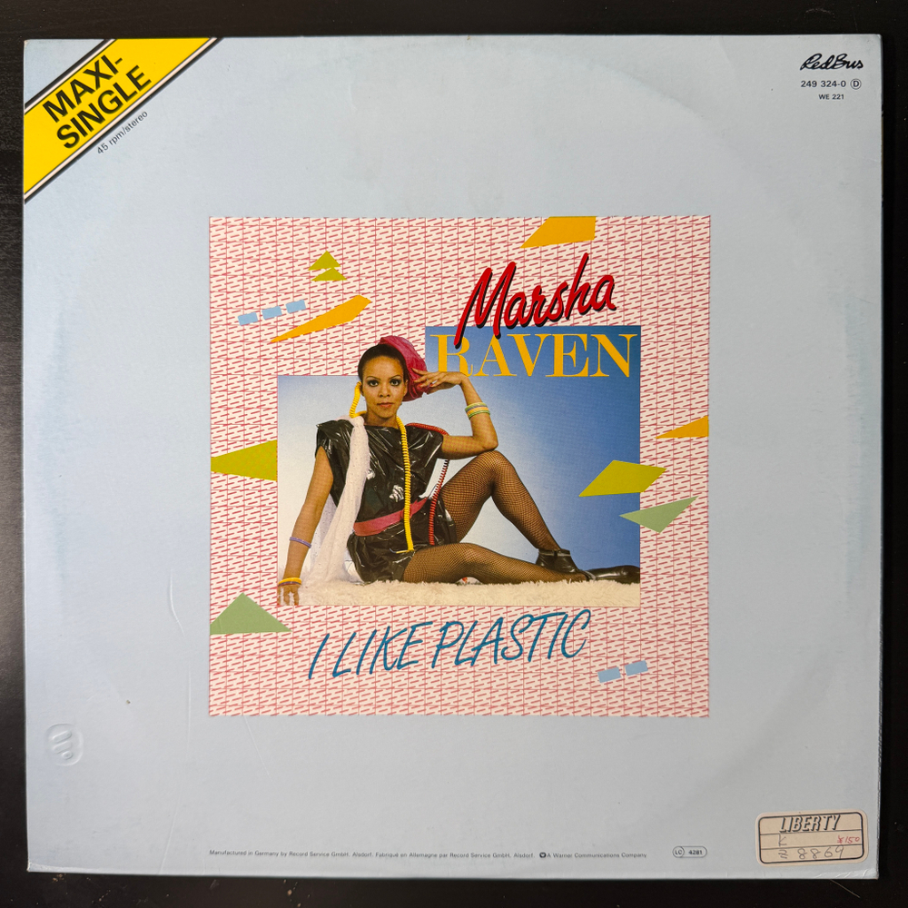 Marsha Raven ‎– I Like Plastic (Голландия 1982г.) 12", 45 RPM