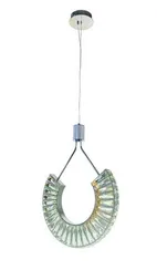 Светильник подвесной светодиодный NewRgy 6019R/25W CHROME+CLEAR, 25 Вт, хромированный и прозрачный