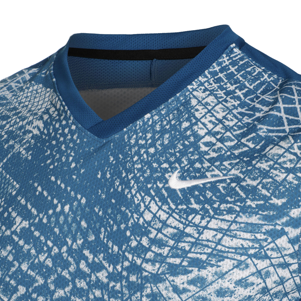 Мужское теннисное поло Nike Dri-Fit Victory Court Novelty T-Shirt Men - Blue, White