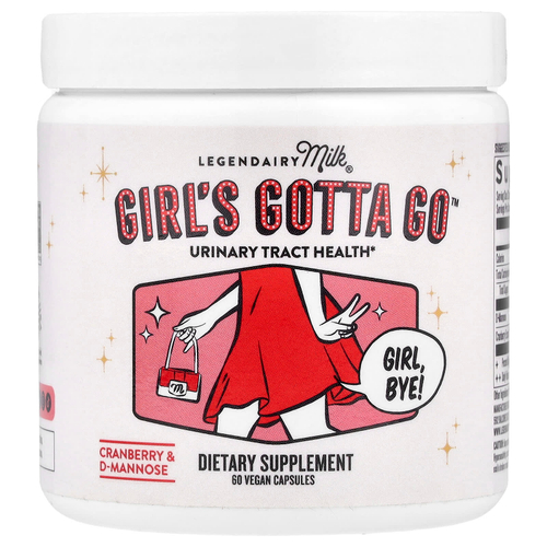 Legendairy Milk, Girl's Gotta Go ™, здоровье мочевыводящих путей, 60 веганских капсул