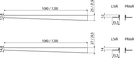 Pейка AlcaPlast для пола с уклоном APZ902M/1200 Правое, 1,2м, Толщина плитки 10мм,