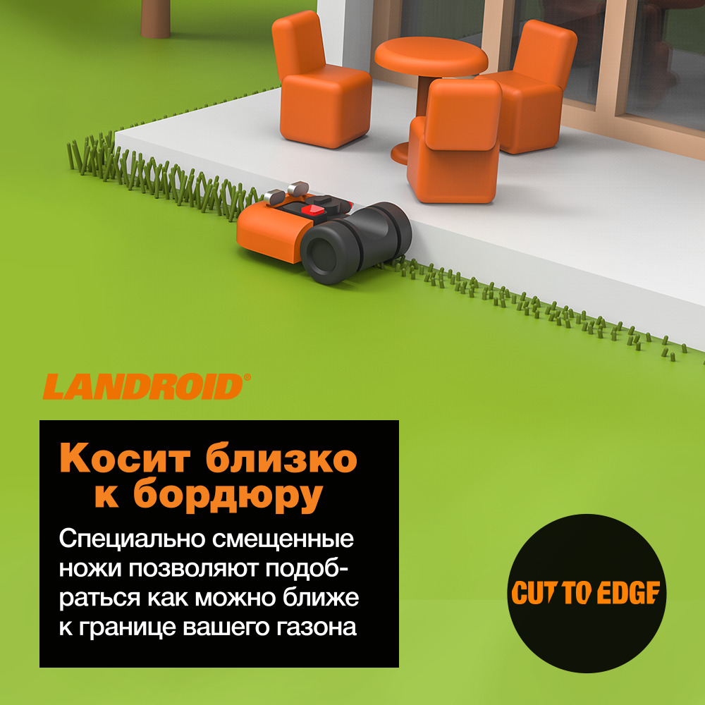 Роботизированная газонокосилка WORX WR155E Landroid L