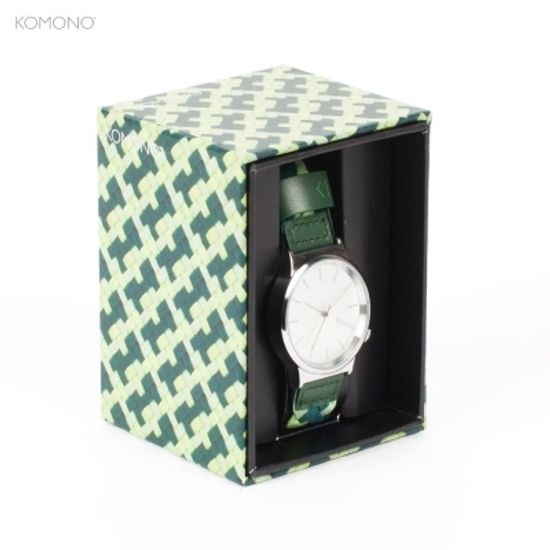 ЧАСЫ KOMONO WIZARD WOVEN (MIXED-GREENS)