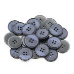 Пуговицы 4 прокола 40L=25 мм, (Blue (синий)), 24 шт