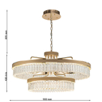 Подвесная светодиодная люстра Favourite Visconte 4304-10P