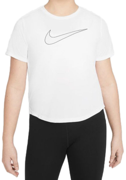 Футболка для девочки теннисная Nike Dri-Fit One SS Top GX G - белый
