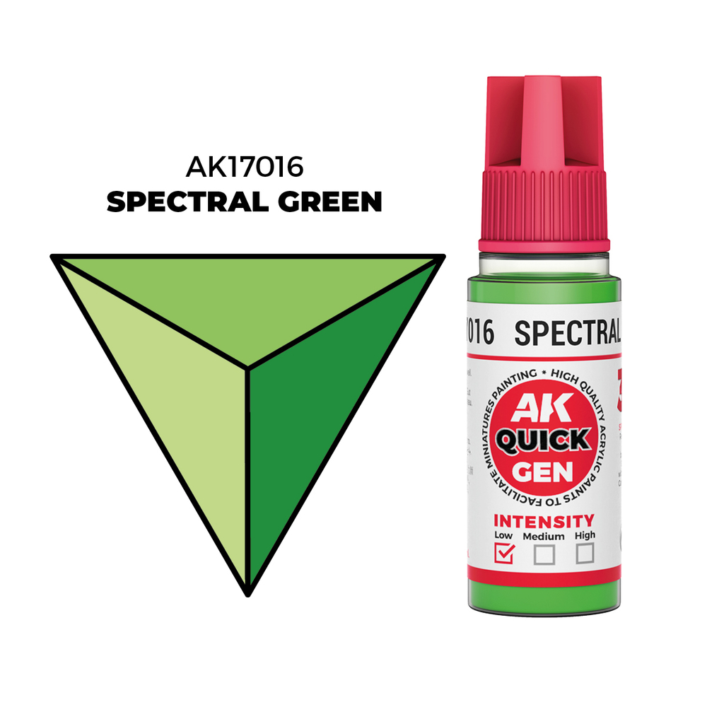 AK Interactive Spectral Green Quick Gen - контрастная акриловая краска, 18 мл
