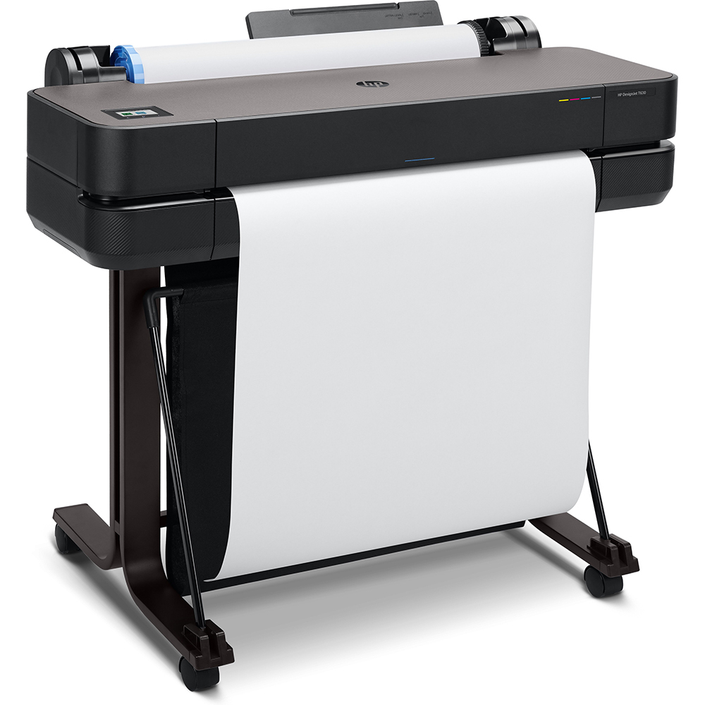Широкоформатный принтер HP DesignJet T630, 24", A1, 4 цв, Wi-Fi, цветной
