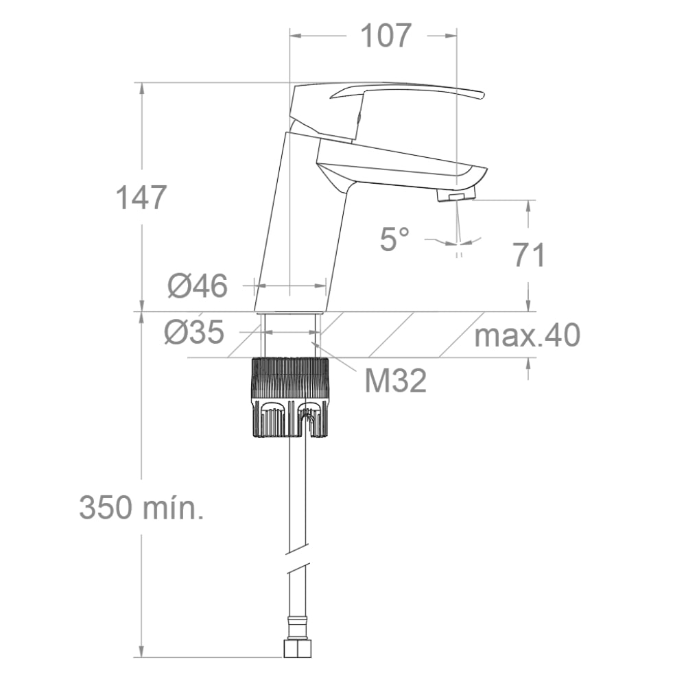 Смеситель для раковины NEW FLY 570121