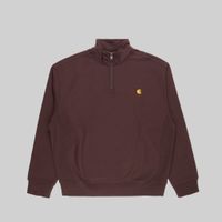  Толстовка мужская Carhartt WIP American Script Half Zip артикул:I027014_tobacco - купить в магазине Дайс