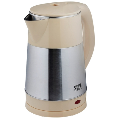 Чайник электрический 2,3л Homestar HS-1055, стальной, бежевый