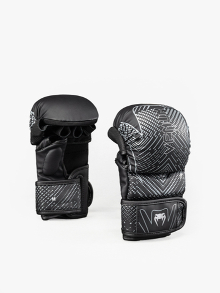 Перчатки ММА Venum Midnight Fury Black/Grey/Silver