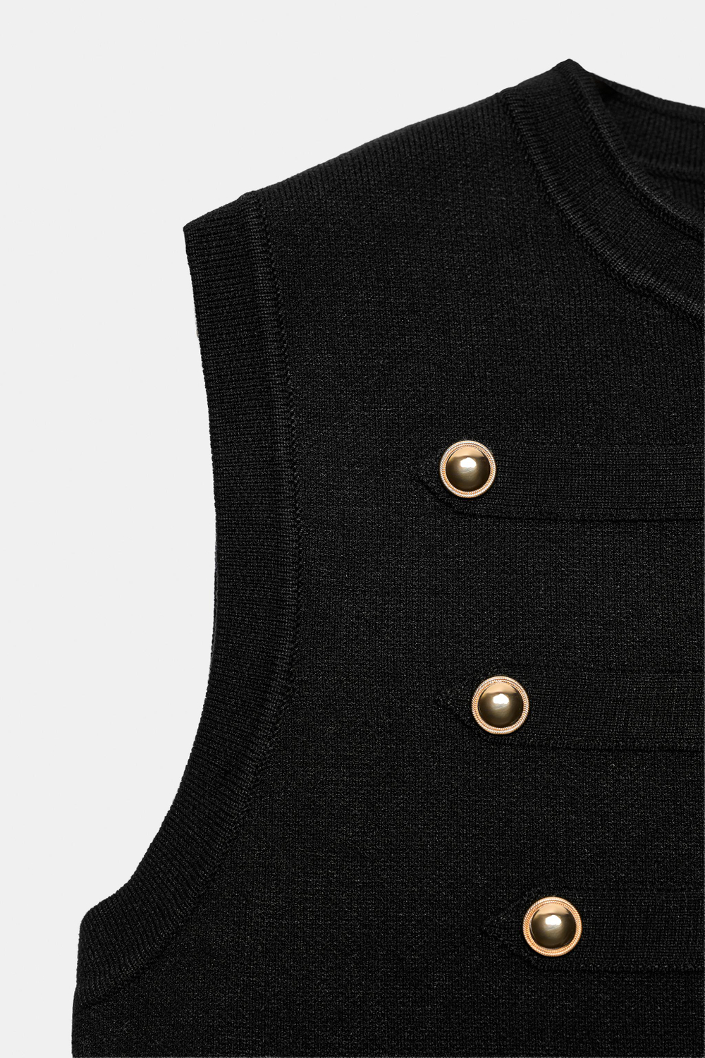 ТОП-ЖИЛЕТ С ПУГОВИЦАМИ — ZARA