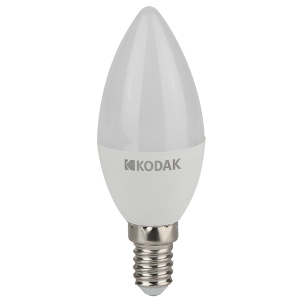 Лампа светодиодная Kodak LED B35-7W-865-E14 K 7Вт свеча холодный дневной свет Е14 | Kodak