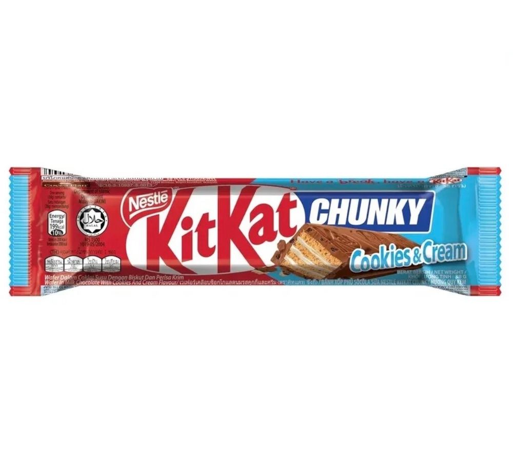 Батончик Kit-Kat Chunky Cookies&Cream 38г