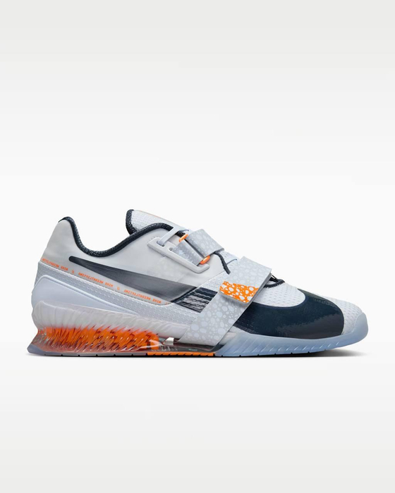 Штангетки Nike Romaleos 4 (Бело-Оранжевые)