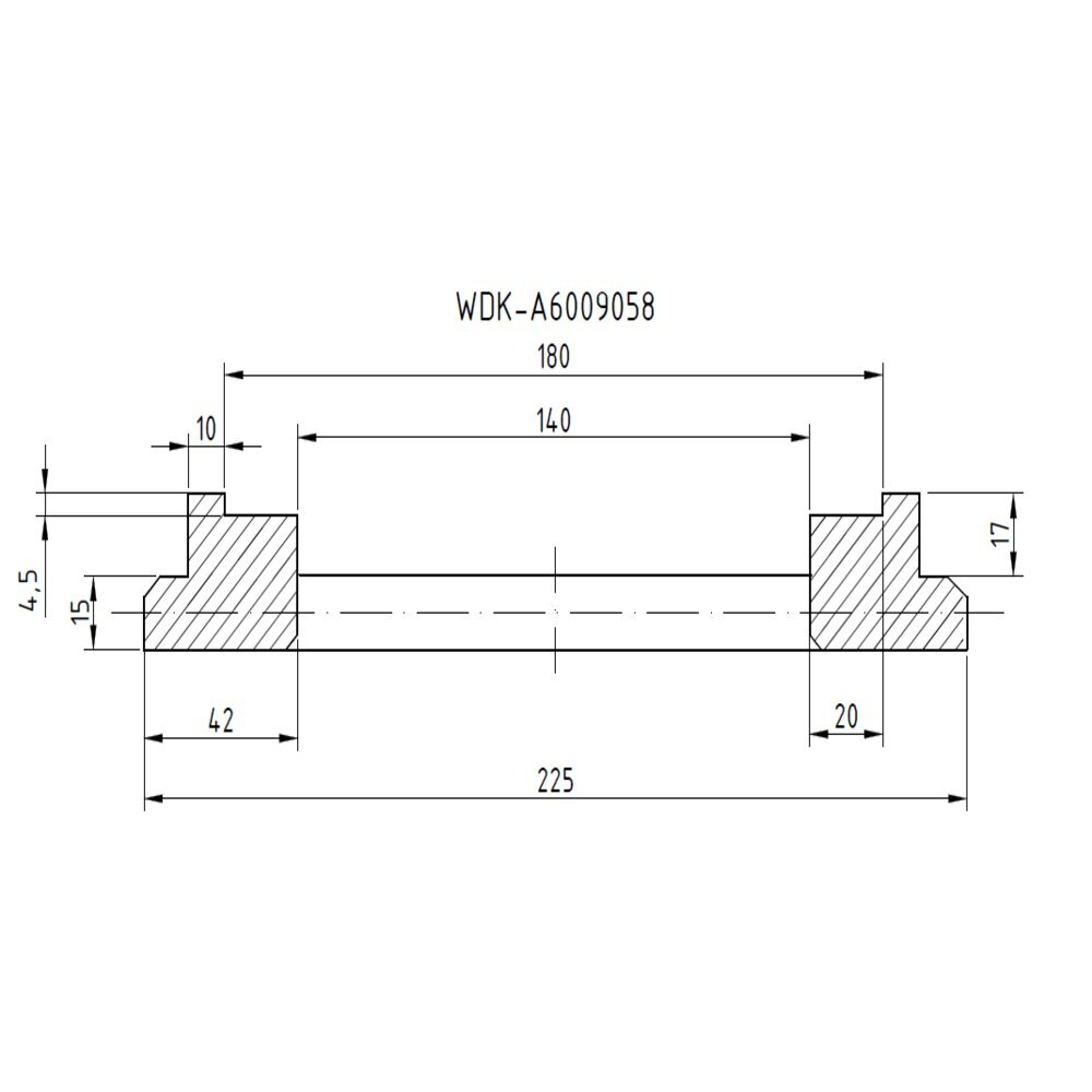 Фланец для установки колес WDK-A6009058