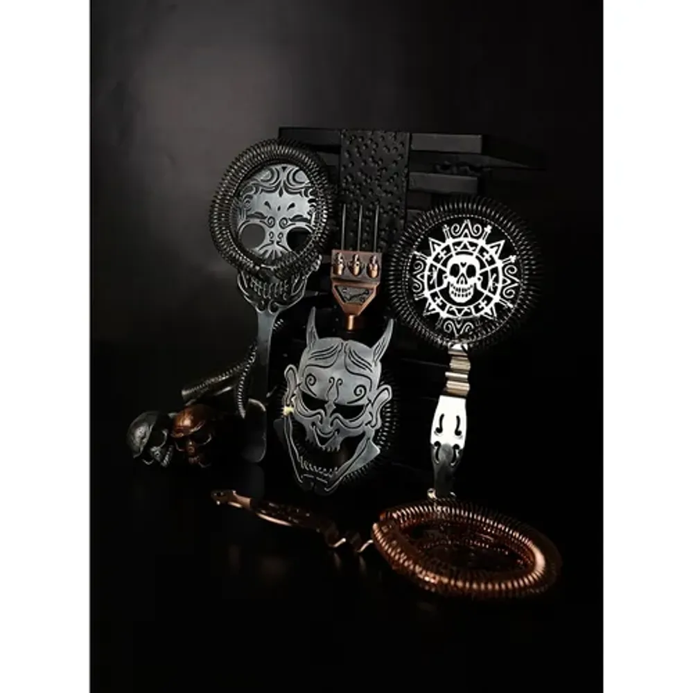 Стрейнер барный нерж. 22,3 см d 9,5 см Череп Skull B'Guys P.L.- Barbossa