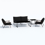 Диван двухместный Ideal Patio ФЕСТА черный
