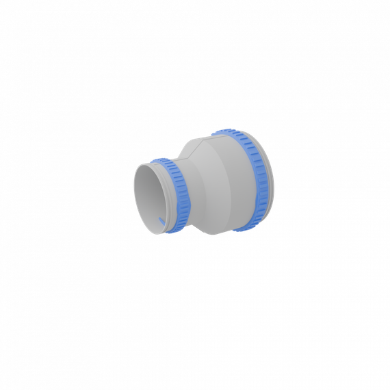 Муфта соединительная-переход с 110 мм на 75 мм Flexag FLS110-75, цвет серый