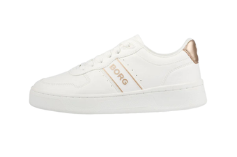 Женские кроссовки Björn Borg T2200 CAS MET W - white/gold