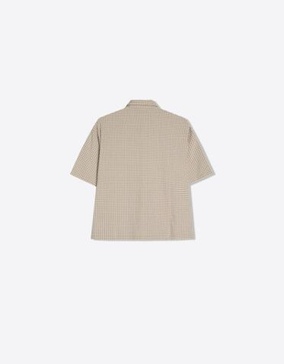 Мужская рубашка с коротким рукавом и декоративными застёжками - BERSHKA