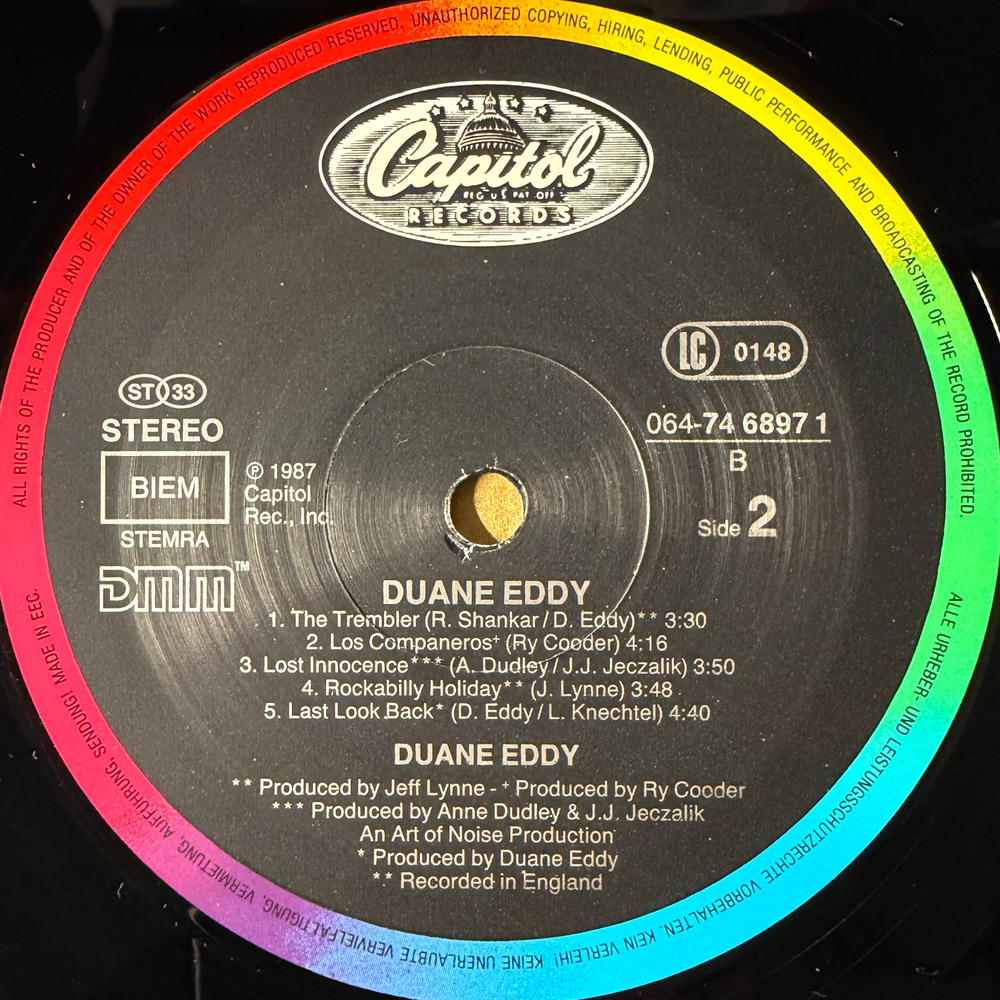 Duane Eddy ‎– Duane Eddy (Европа 1987г.) Т