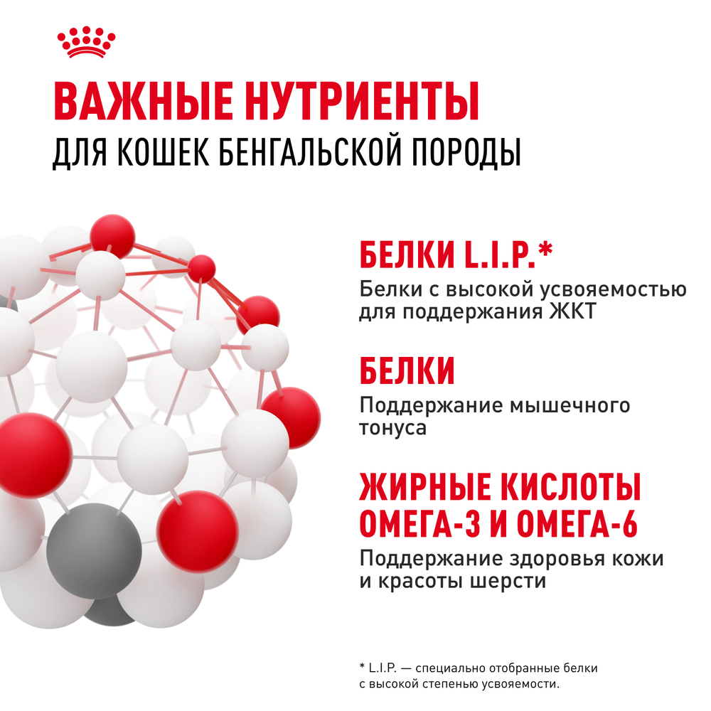 Royal Canin Bengal Adult Бенгал эдалт Корм сухой для взрослых бенгальских кошек старше 12 месяцев 2кг