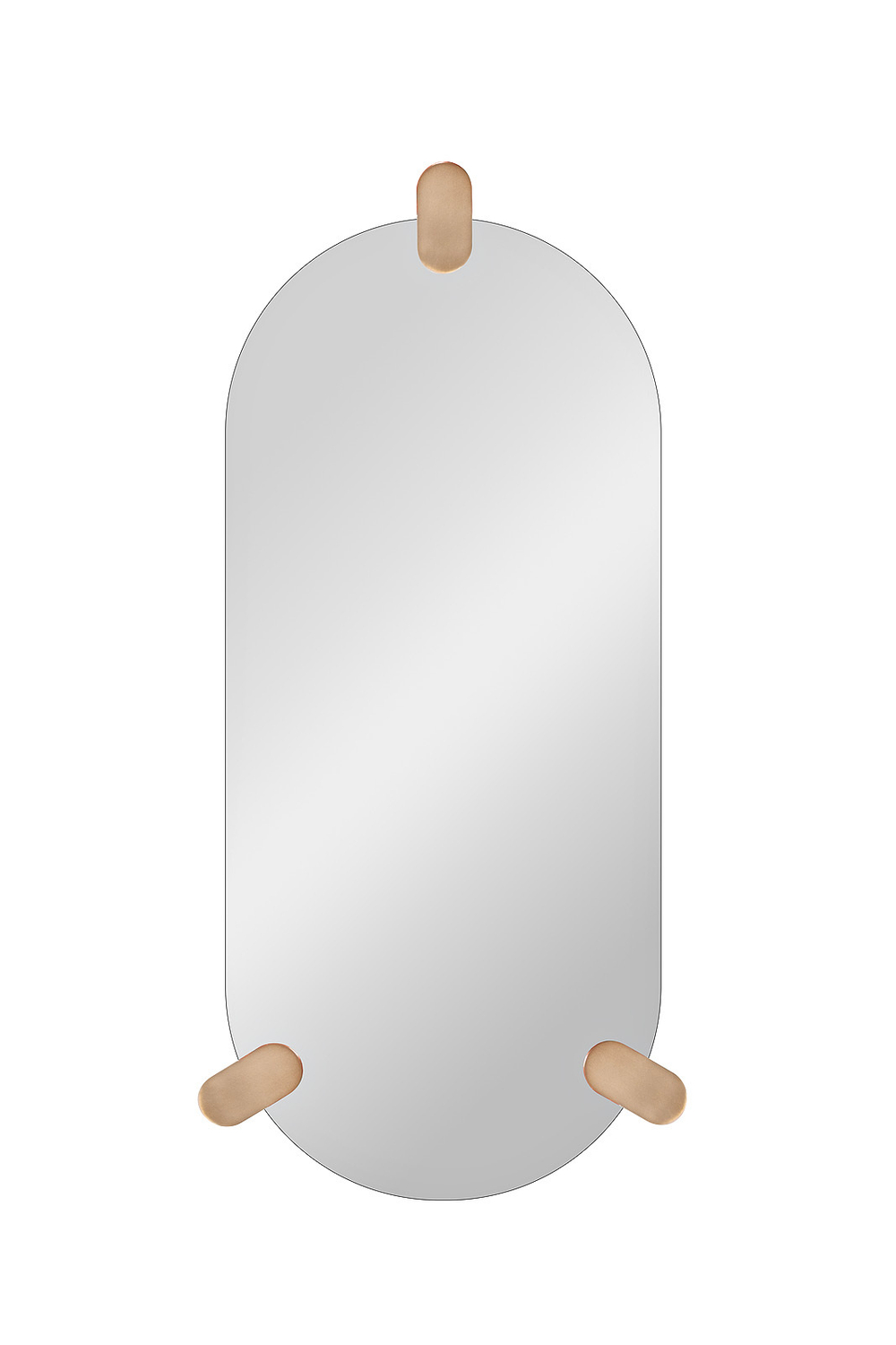 Зеркало овальное минималистичное 108x48x3.7см Garda Decor