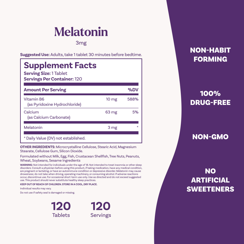 Natrol, Мелатонин, 3 мг, 120 таблеток