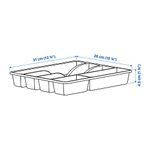 IKEA лоток для столовых приборов SMАCKER антрацит/черный, 31x26 см
